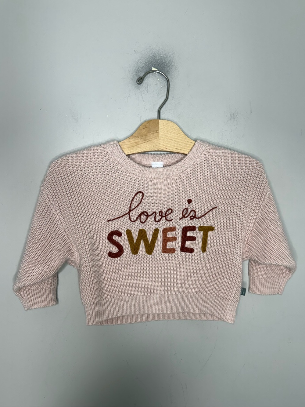 $8 ADD ON modern moments Embroidered Knit Sweater easy peasy 12M zara h&m